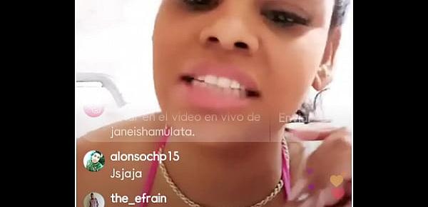  Janeisha mulata vivo live Instagram modelo